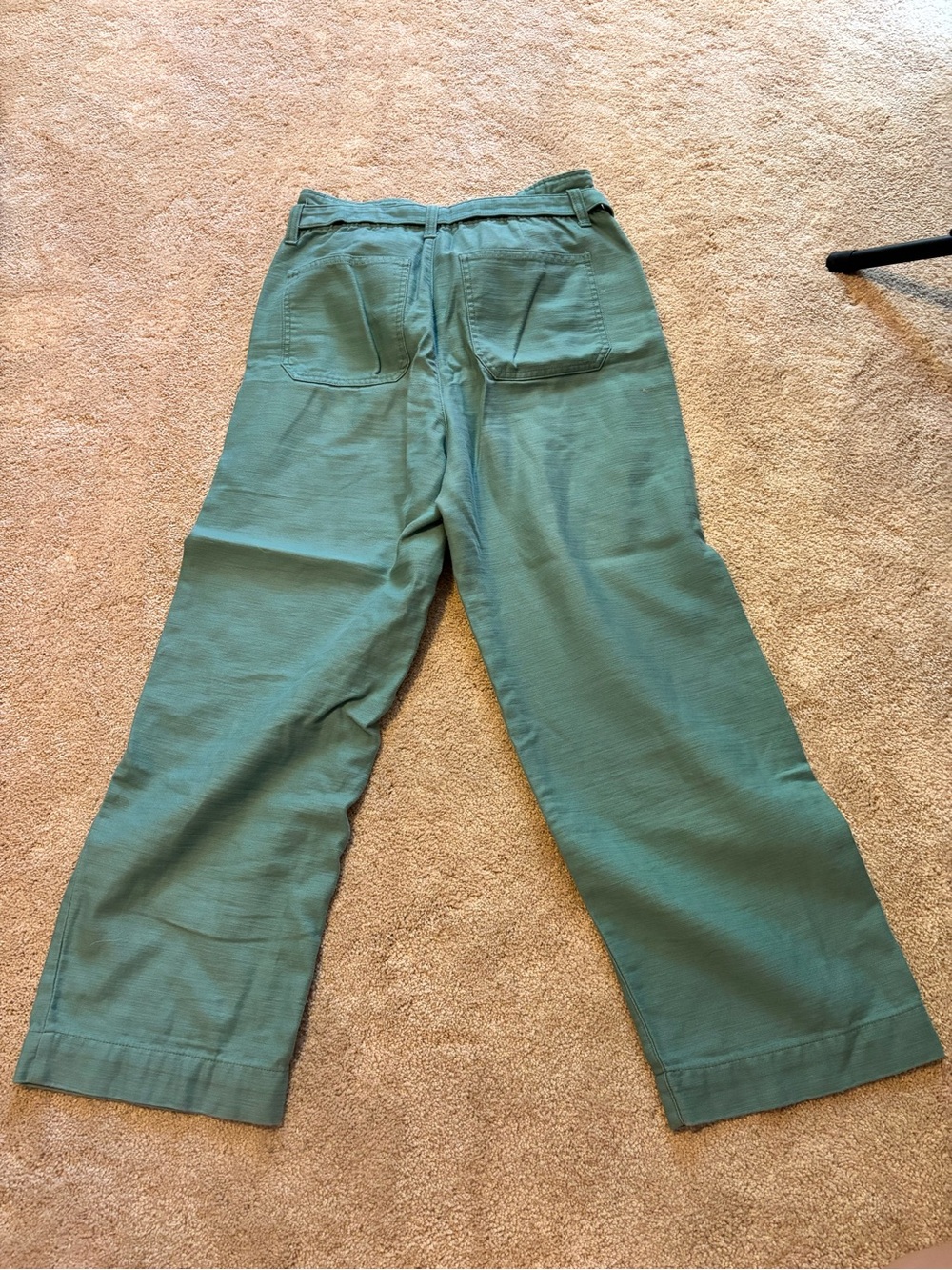 J. Crew Wide-Leg Pants in Seafoam Green
